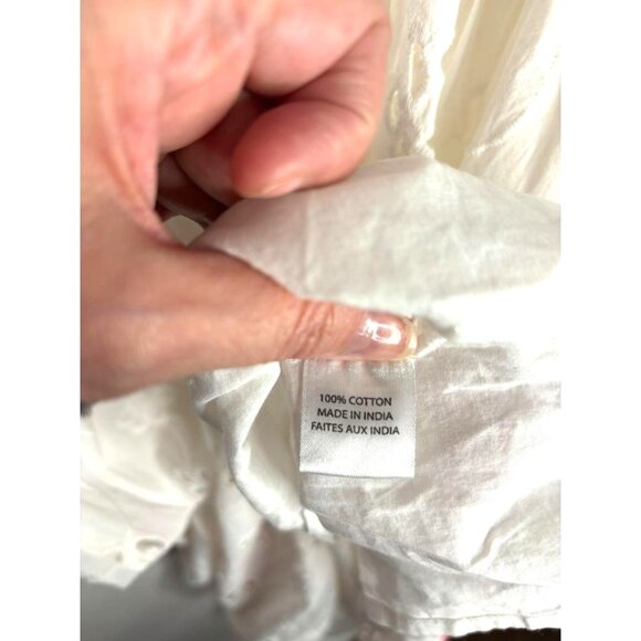 Anthropologie MISA Los Angeles Shadi Dress Medium Eyelet Embroidered Roses New - Picture 15 of 16